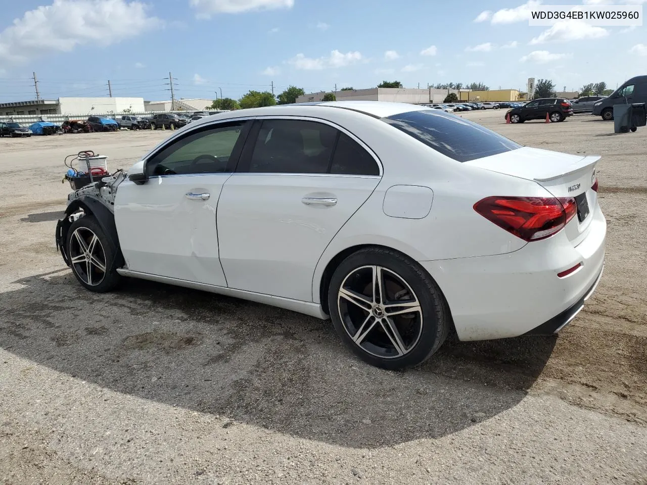 2019 Mercedes-Benz A 220 VIN: WDD3G4EB1KW025960 Lot: 79294604