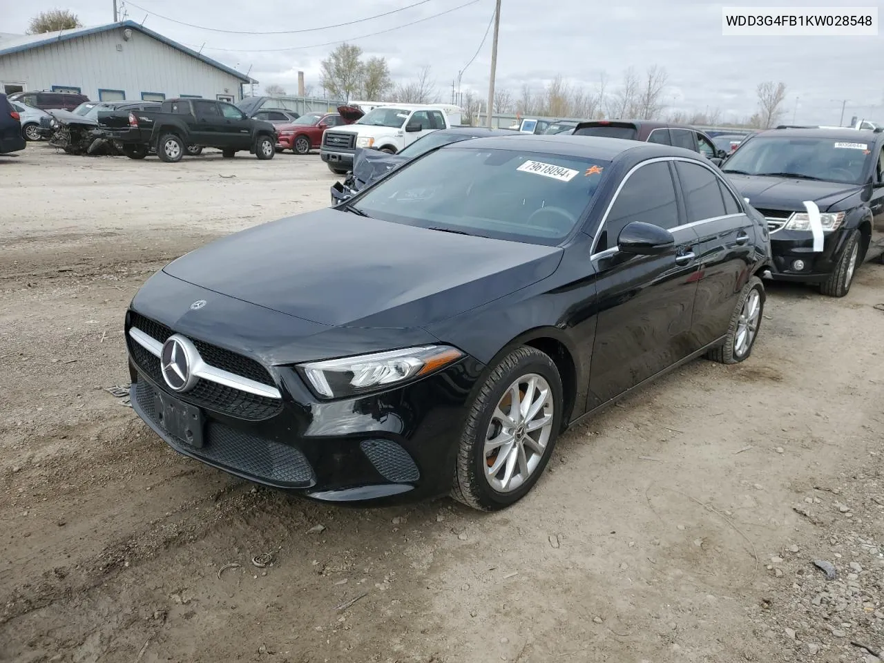 2019 Mercedes-Benz A 220 4Matic VIN: WDD3G4FB1KW028548 Lot: 79618094