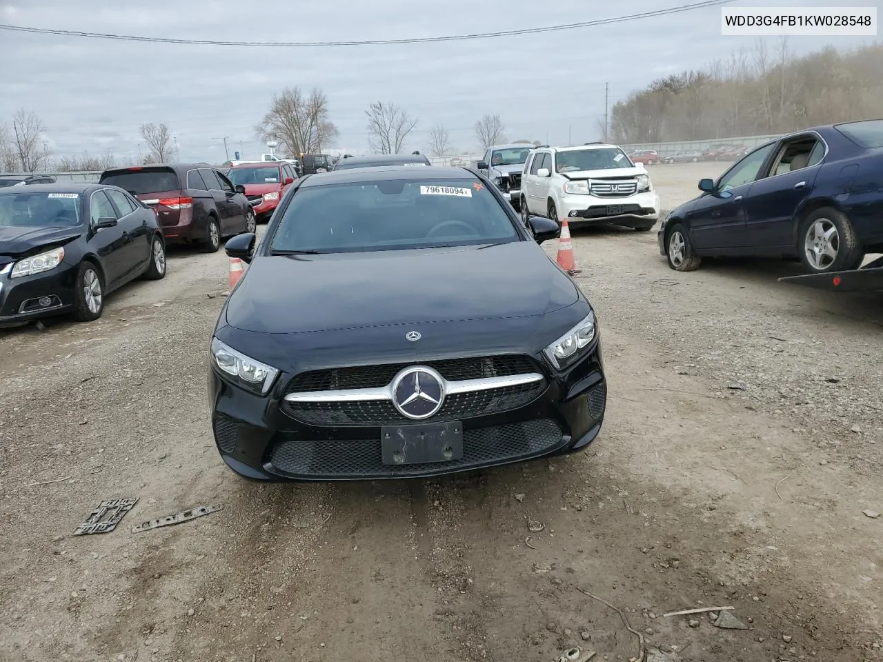 2019 Mercedes-Benz A 220 4Matic VIN: WDD3G4FB1KW028548 Lot: 79618094