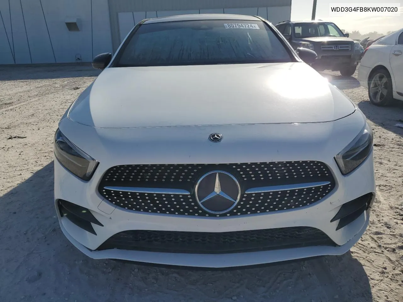 2019 Mercedes-Benz A 220 4Matic VIN: WDD3G4FB8KW007020 Lot: 80794724