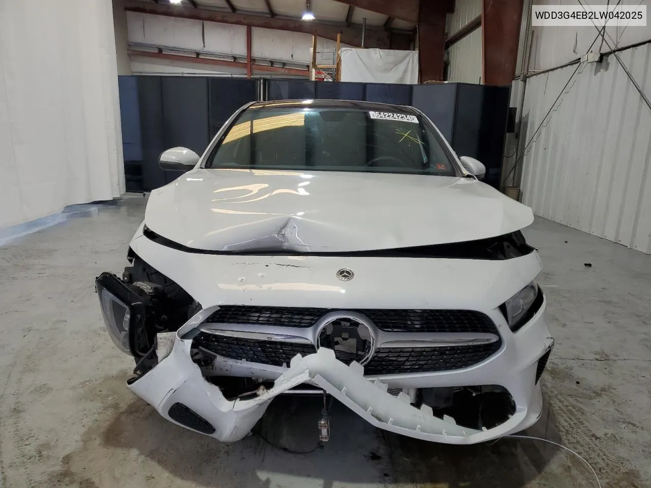 2020 Mercedes-Benz A 220 VIN: WDD3G4EB2LW042025 Lot: 79218614