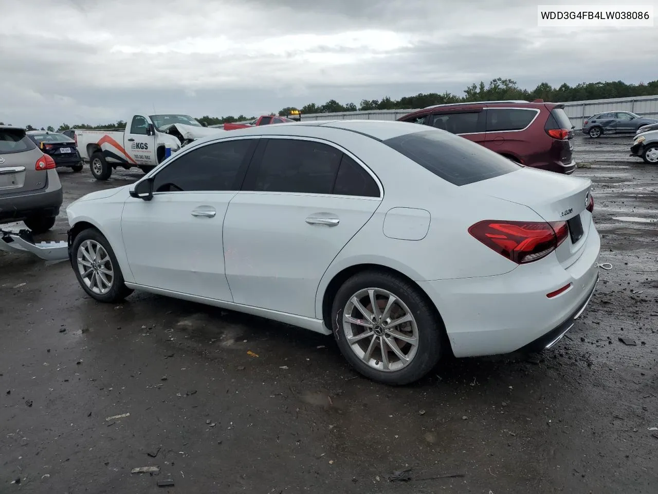 2020 Mercedes-Benz A 220 4Matic VIN: WDD3G4FB4LW038086 Lot: 73641574