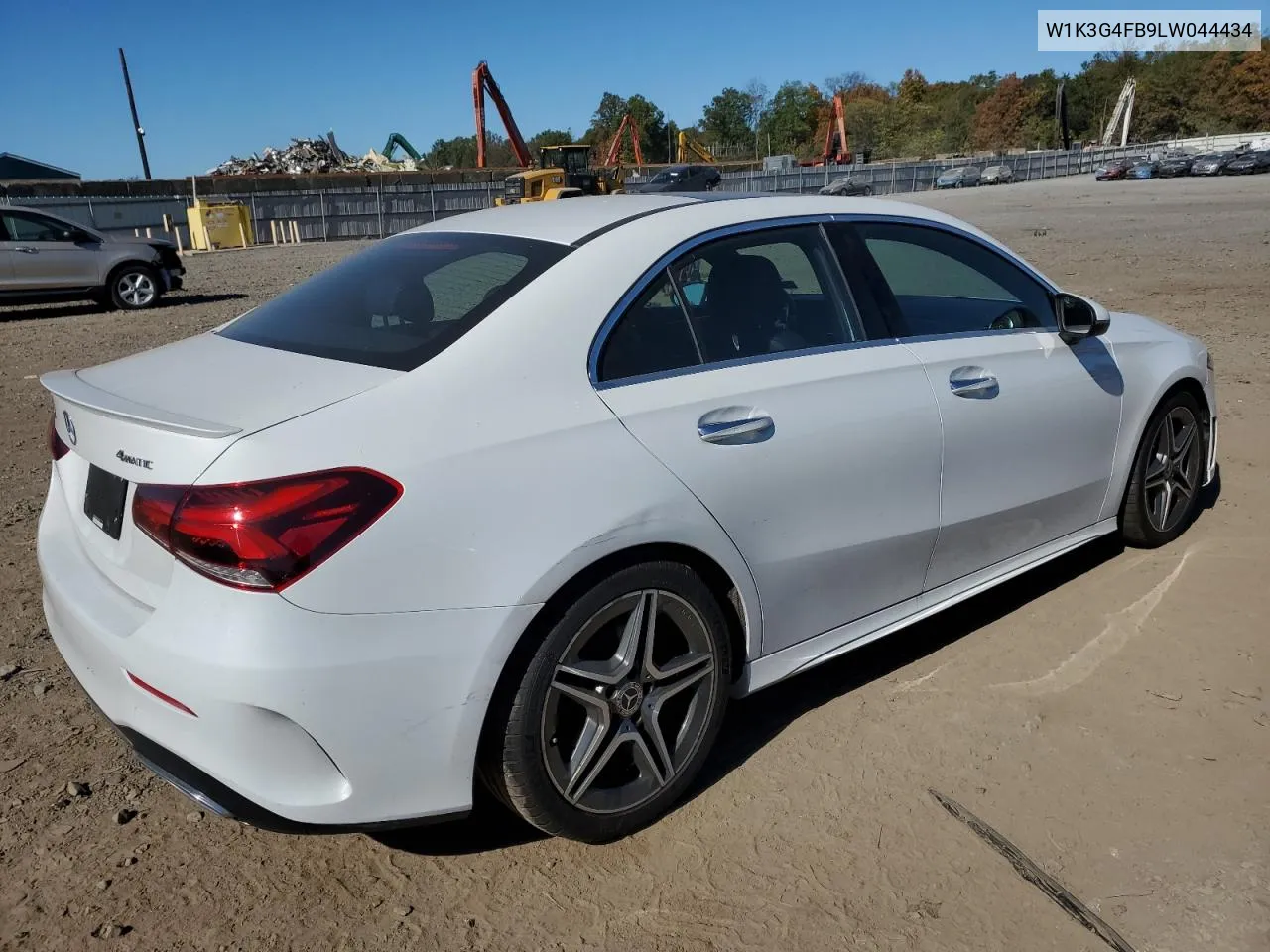 2020 Mercedes-Benz A 220 4Matic VIN: W1K3G4FB9LW044434 Lot: 74944784