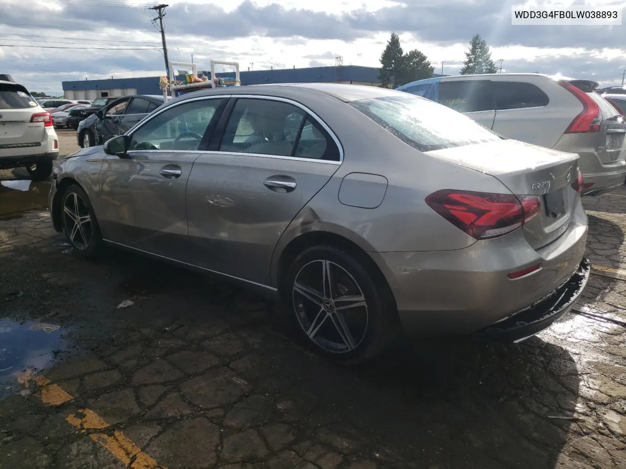 2020 Mercedes-Benz A 220 4Matic VIN: WDD3G4FB0LW038893 Lot: 75863644