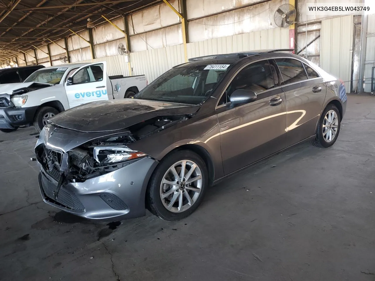 2020 Mercedes-Benz A 220 VIN: W1K3G4EB5LW043749 Lot: 78411154