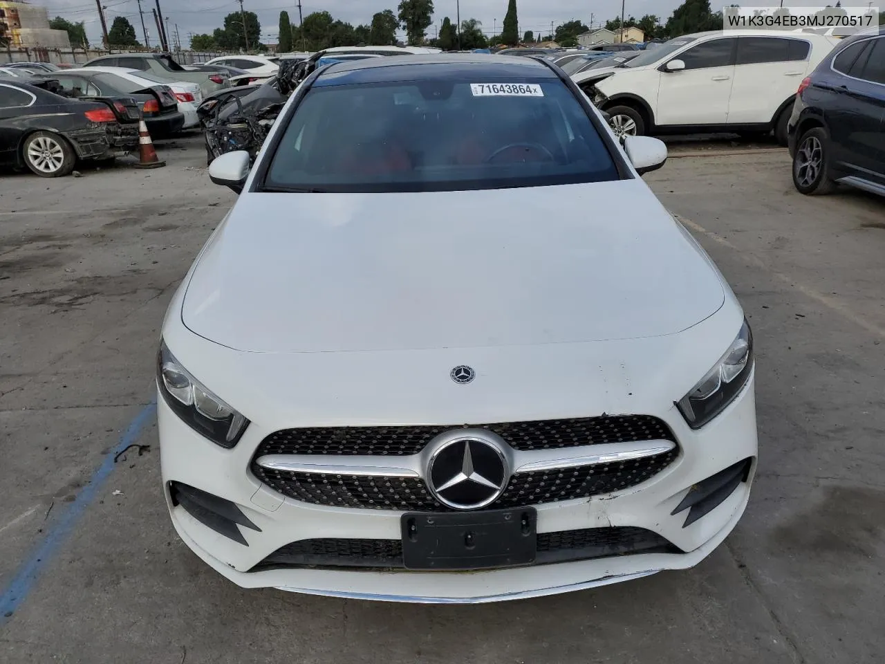 2021 Mercedes-Benz A 220 VIN: W1K3G4EB3MJ270517 Lot: 71643864