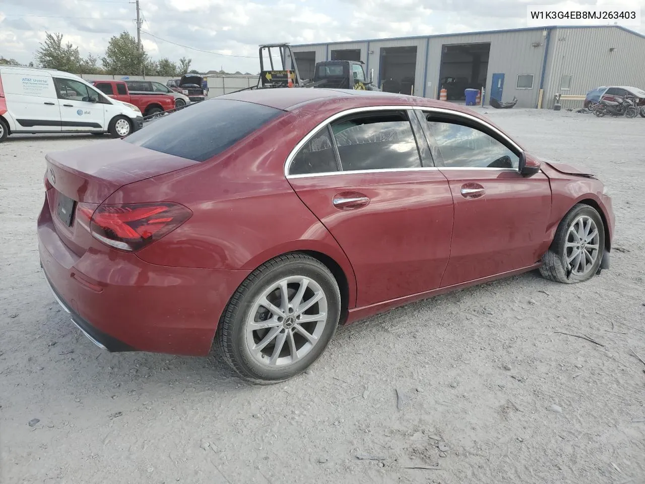 2021 Mercedes-Benz A 220 VIN: W1K3G4EB8MJ263403 Lot: 78654334