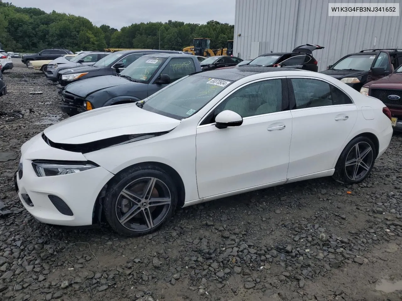 2022 Mercedes-Benz A 220 4Matic VIN: W1K3G4FB3NJ341652 Lot: 69370934