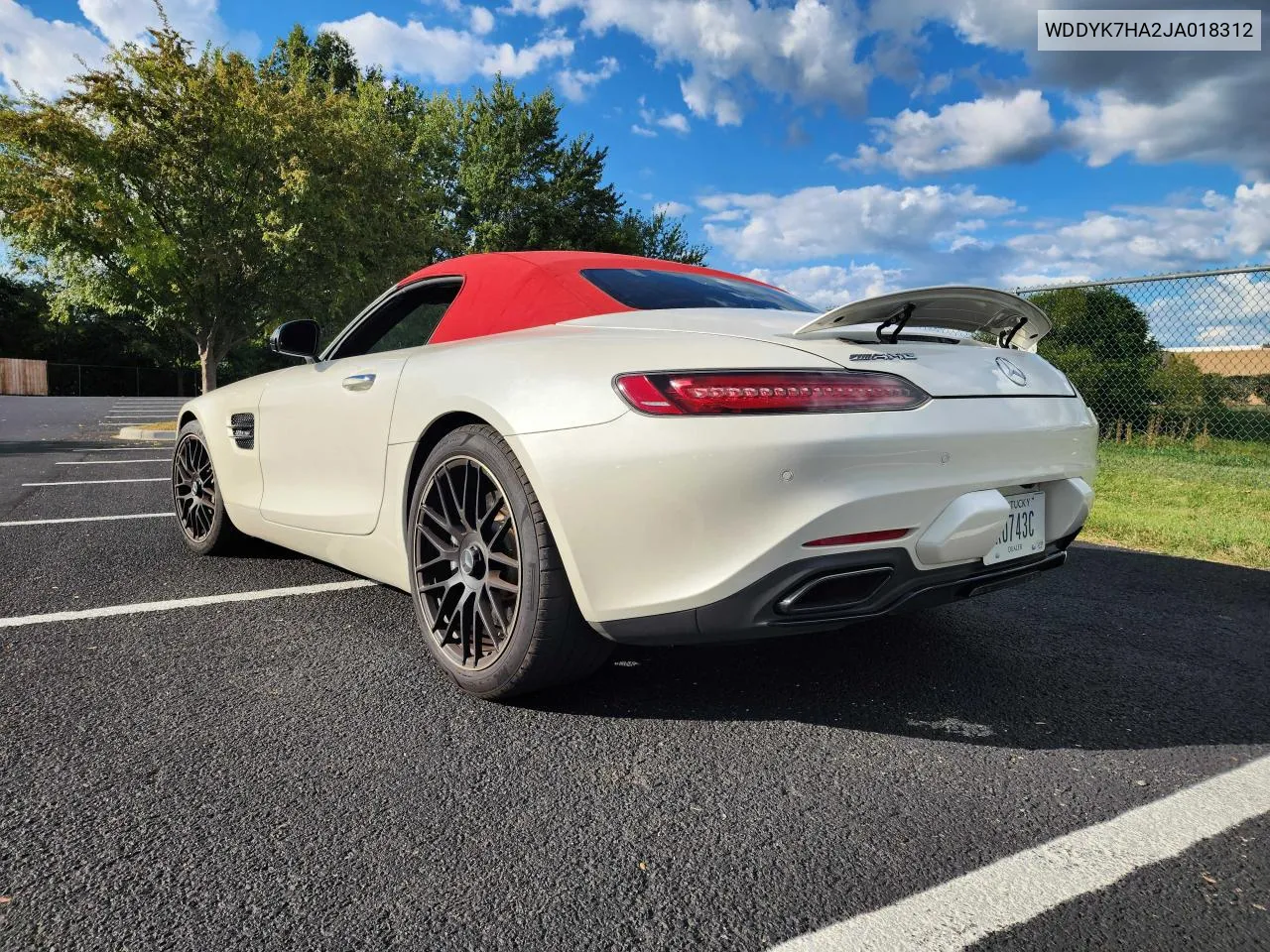 2018 Mercedes-Benz Amg Gt VIN: WDDYK7HA2JA018312 Lot: 75453494