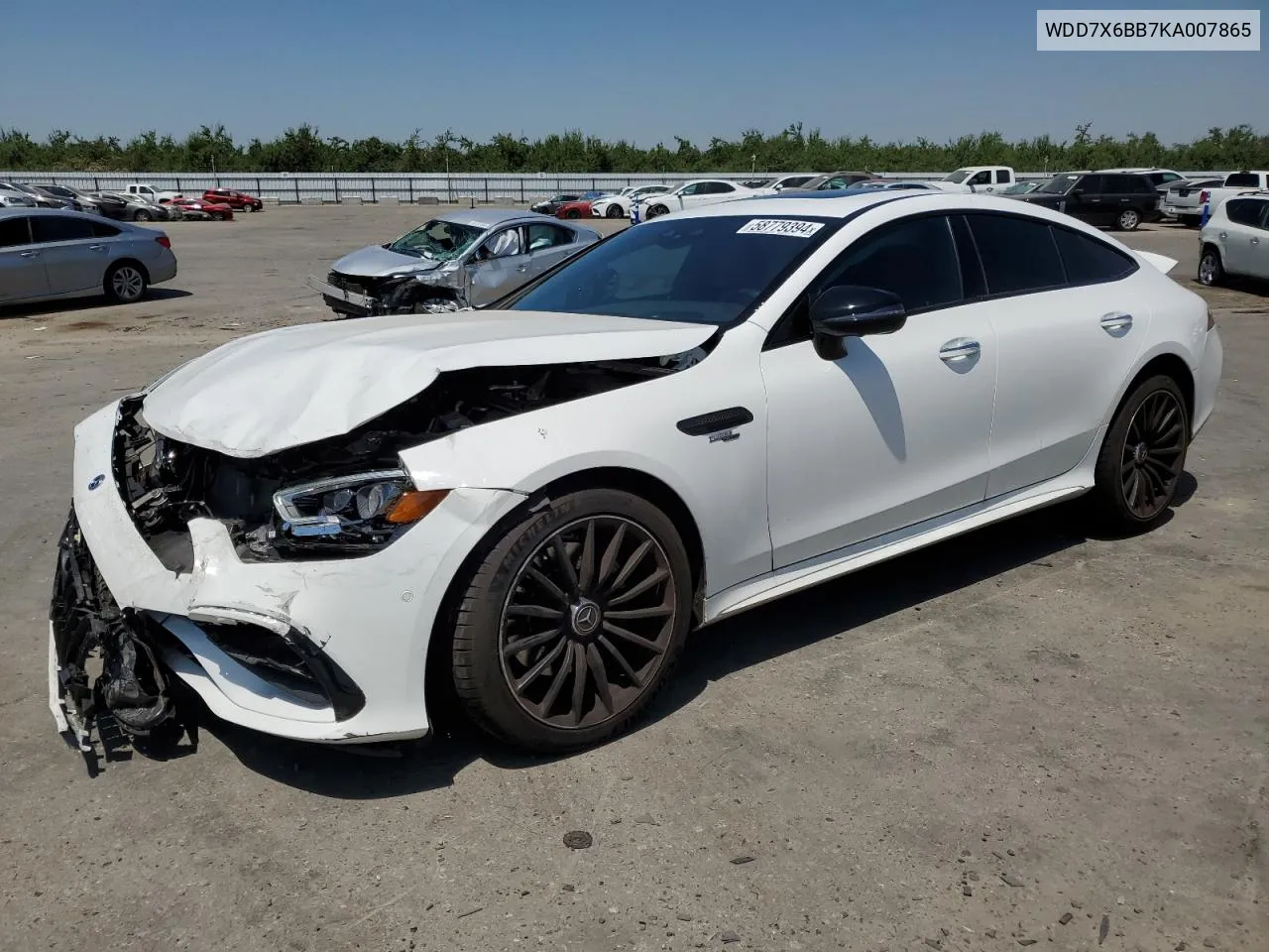 2019 Mercedes-Benz Amg Gt 53 VIN: WDD7X6BB7KA007865 Lot: 58779394