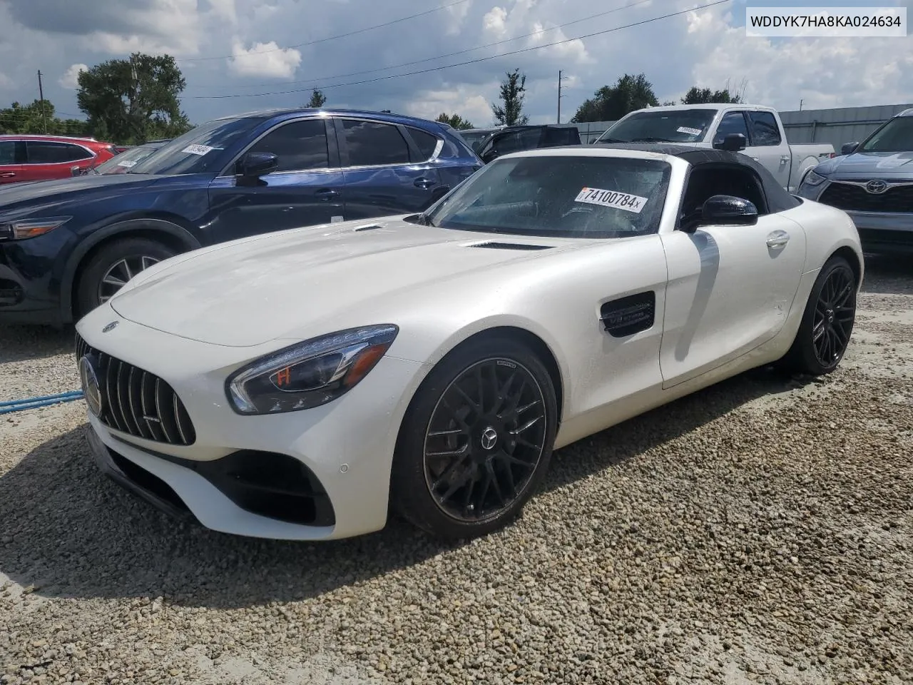 2019 Mercedes-Benz Amg Gt VIN: WDDYK7HA8KA024634 Lot: 74100784