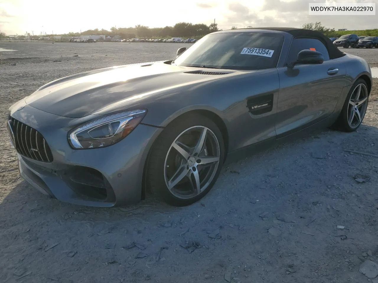 2019 Mercedes-Benz Amg Gt VIN: WDDYK7HA3KA022970 Lot: 75913354