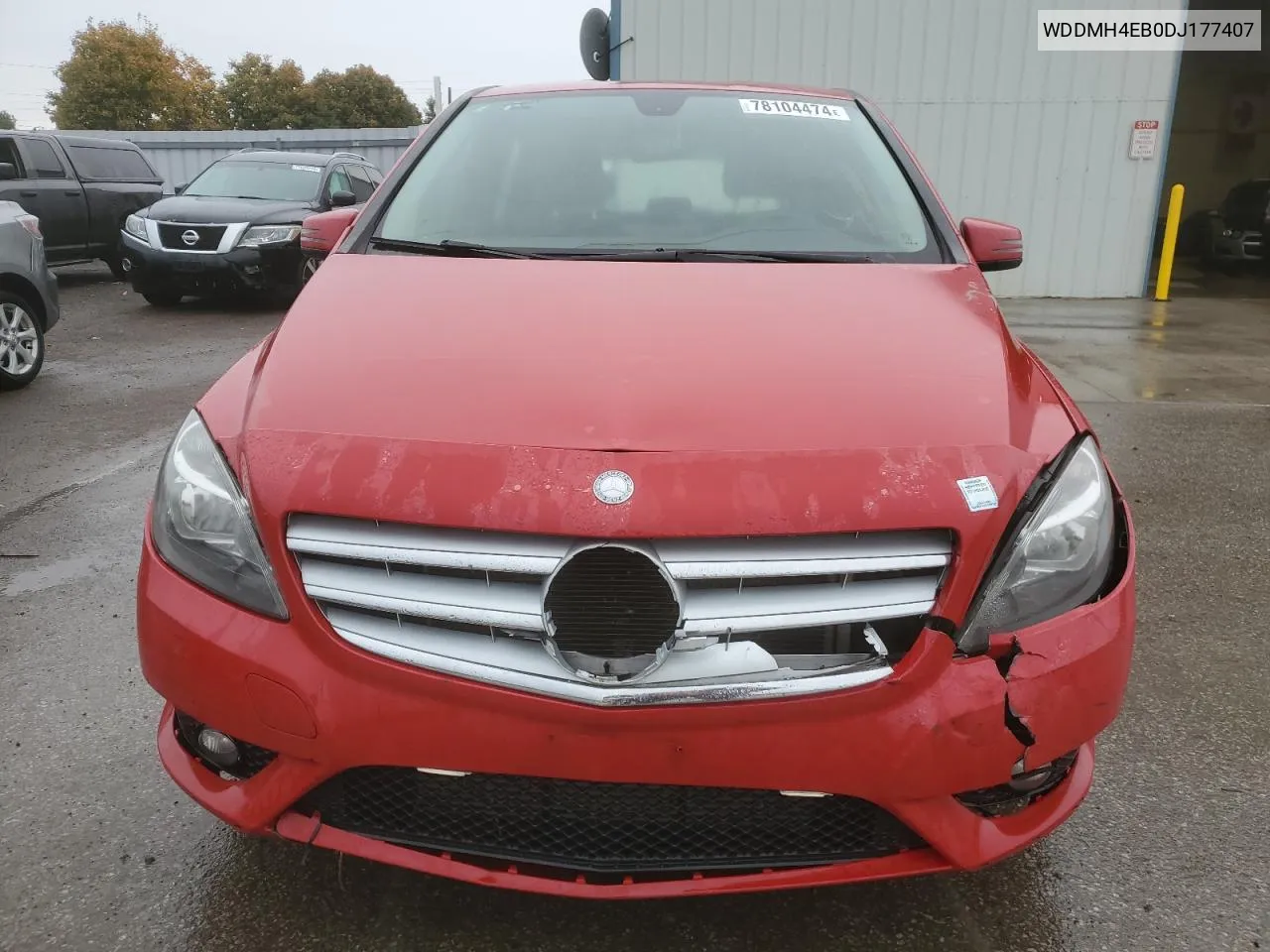 2013 Mercedes-Benz B250 VIN: WDDMH4EB0DJ177407 Lot: 78104474