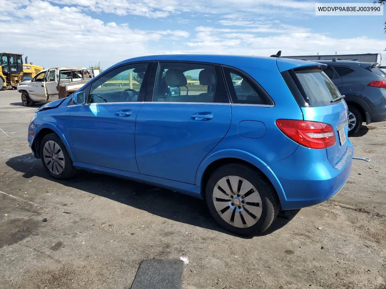 2014 Mercedes-Benz B Electric VIN: WDDVP9AB3EJ003990 Lot: 65251044