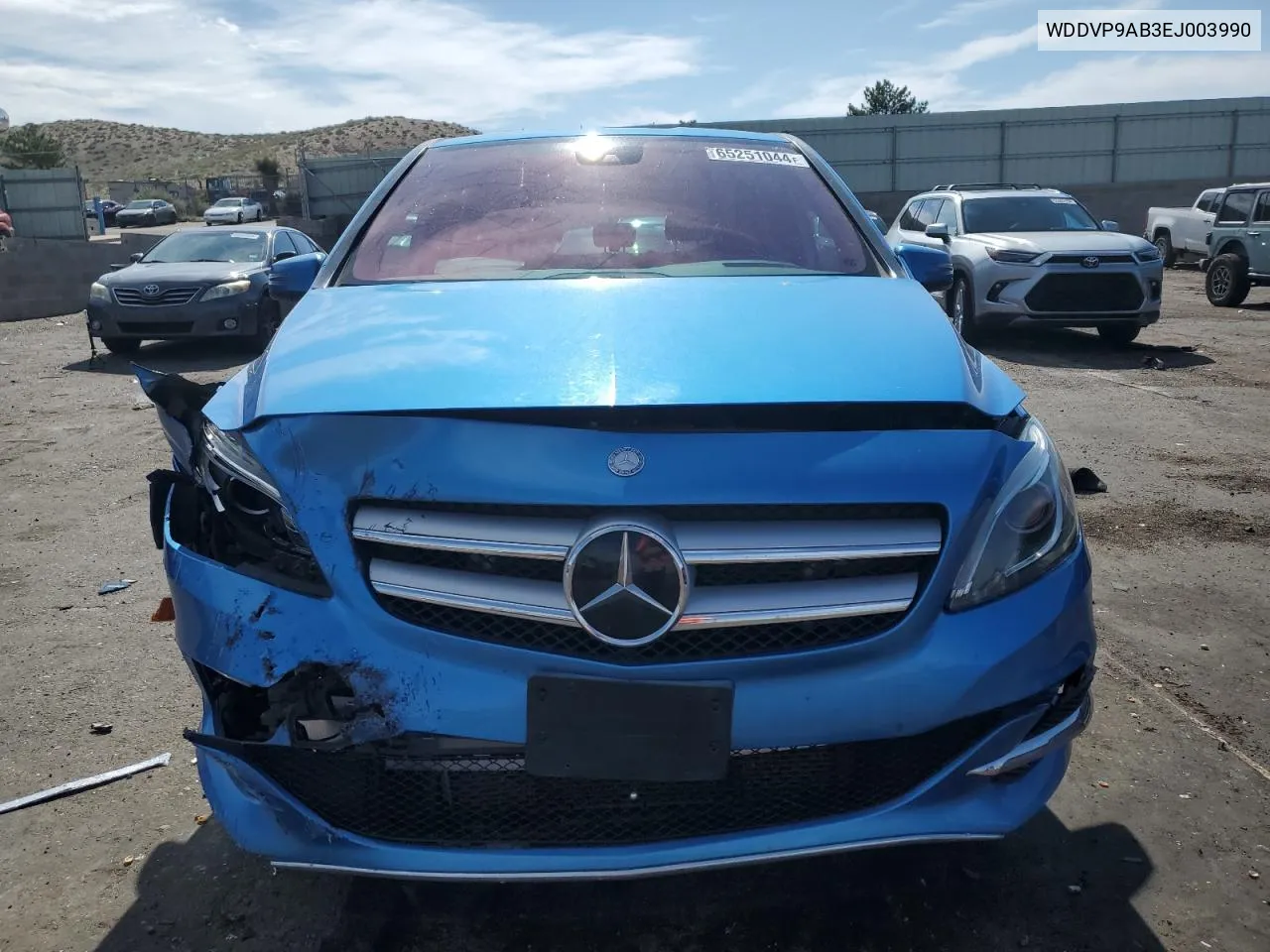 2014 Mercedes-Benz B Electric VIN: WDDVP9AB3EJ003990 Lot: 65251044