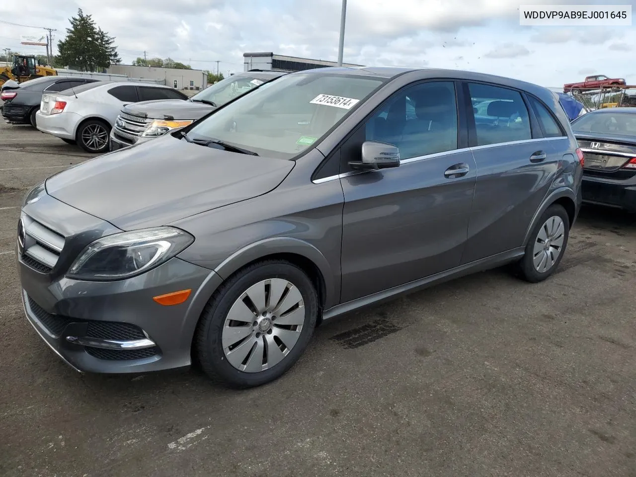 2014 Mercedes-Benz B Electric VIN: WDDVP9AB9EJ001645 Lot: 73153614