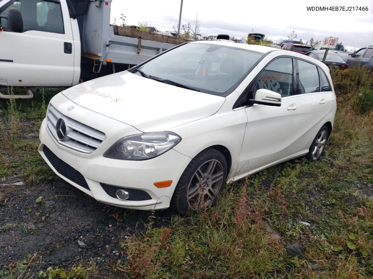 2014 Mercedes-Benz B250 VIN: WDDMH4EB7EJ217466 Lot: 74010144