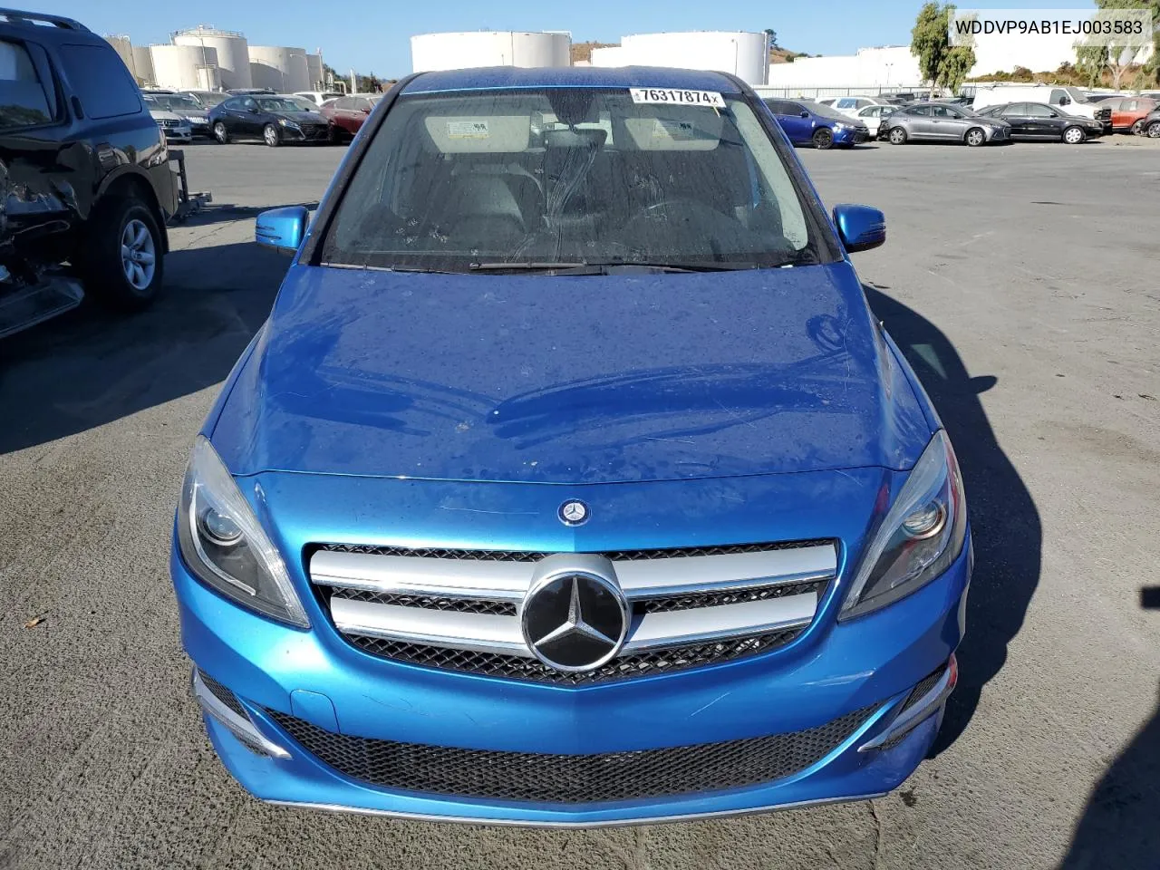 2014 Mercedes-Benz B Electric VIN: WDDVP9AB1EJ003583 Lot: 76317874