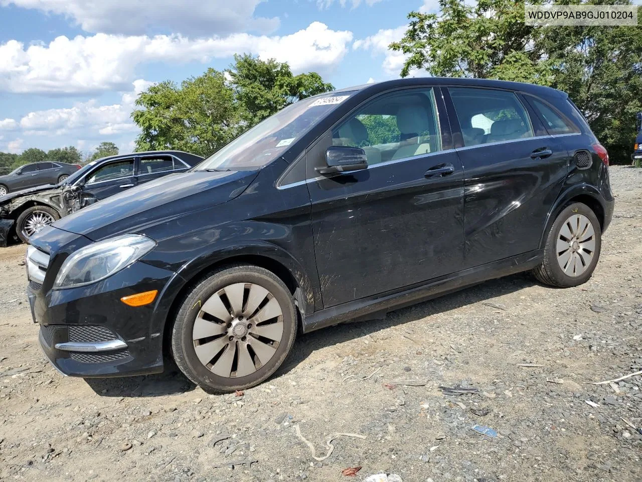 2016 Mercedes-Benz B 250E VIN: WDDVP9AB9GJ010204 Lot: 67349654