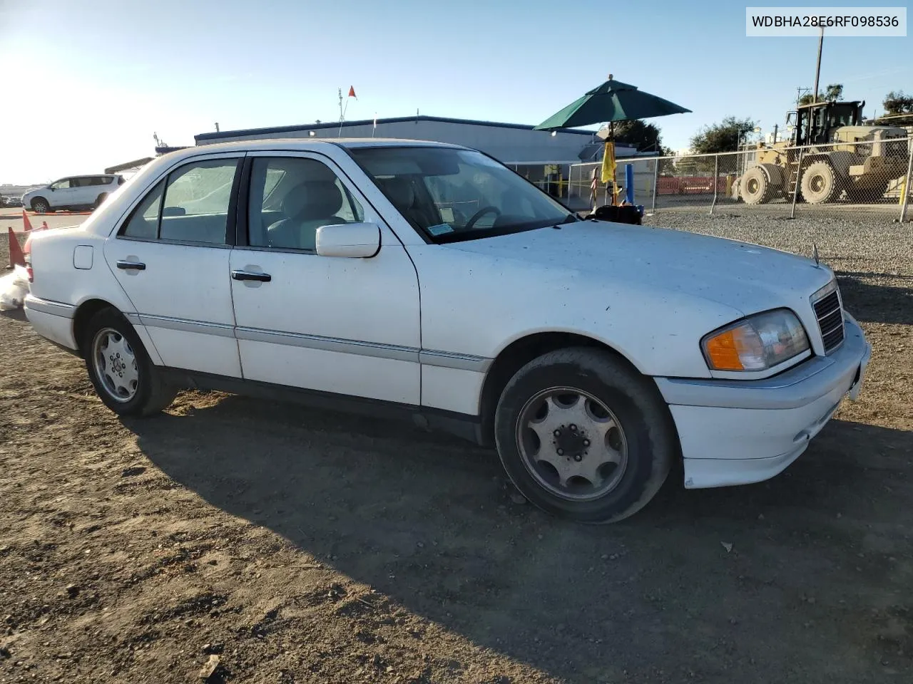 1994 Mercedes-Benz C 280 VIN: WDBHA28E6RF098536 Lot: 77804734