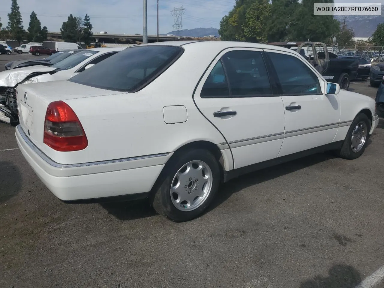 1994 Mercedes-Benz C 280 VIN: WDBHA28E7RF076660 Lot: 78290564