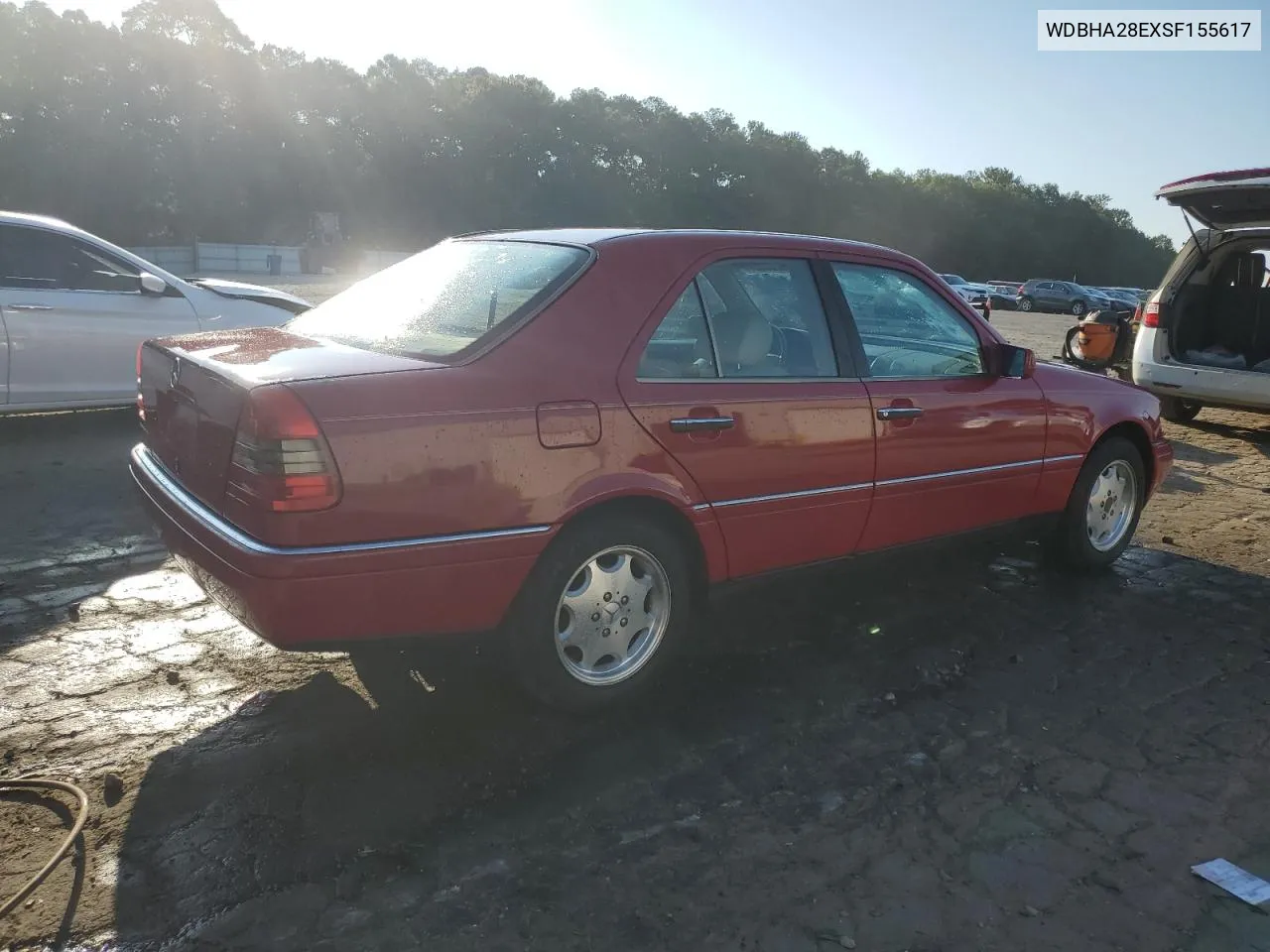 1995 Mercedes-Benz C 280 VIN: WDBHA28EXSF155617 Lot: 69223624