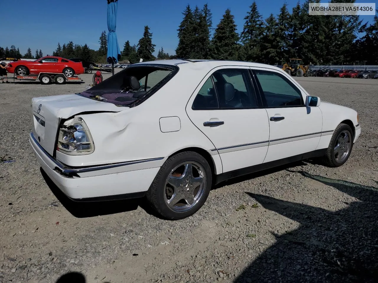 1997 Mercedes-Benz C 280 VIN: WDBHA28E1VA514306 Lot: 73717494