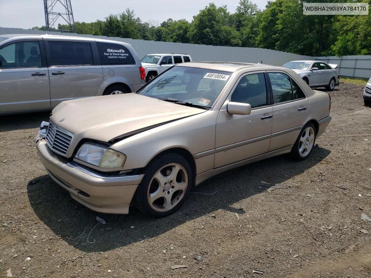 2000 Mercedes-Benz C 280 VIN: WDBHA29G8YA784170 Lot: 60810054