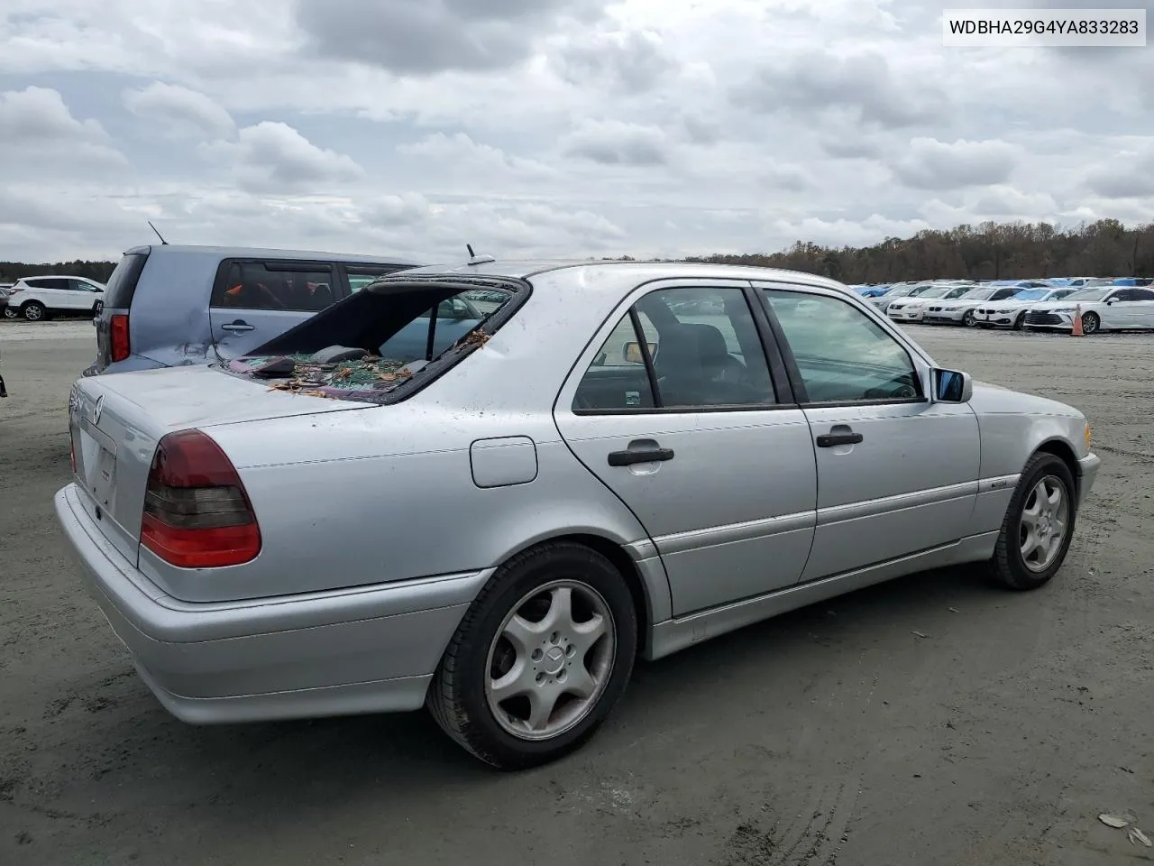 2000 Mercedes-Benz C 280 VIN: WDBHA29G4YA833283 Lot: 79109874