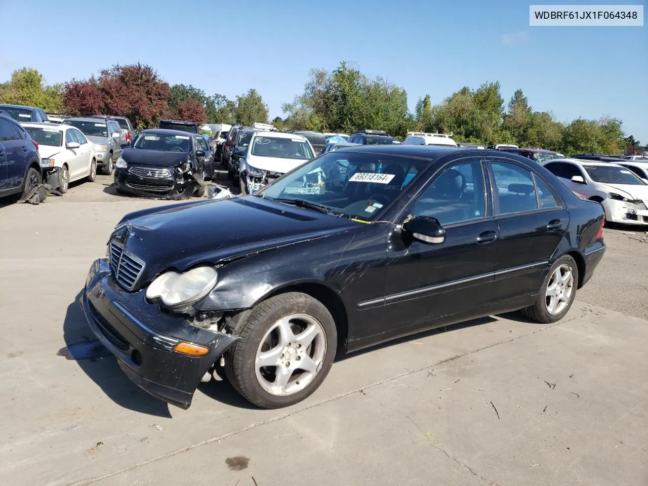 2001 Mercedes-Benz C 240 VIN: WDBRF61JX1F064348 Lot: 69318164