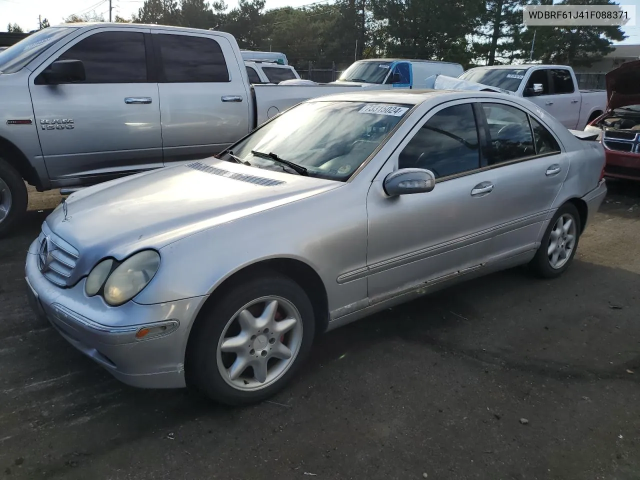 2001 Mercedes-Benz C 240 VIN: WDBRF61J41F088371 Lot: 73315024