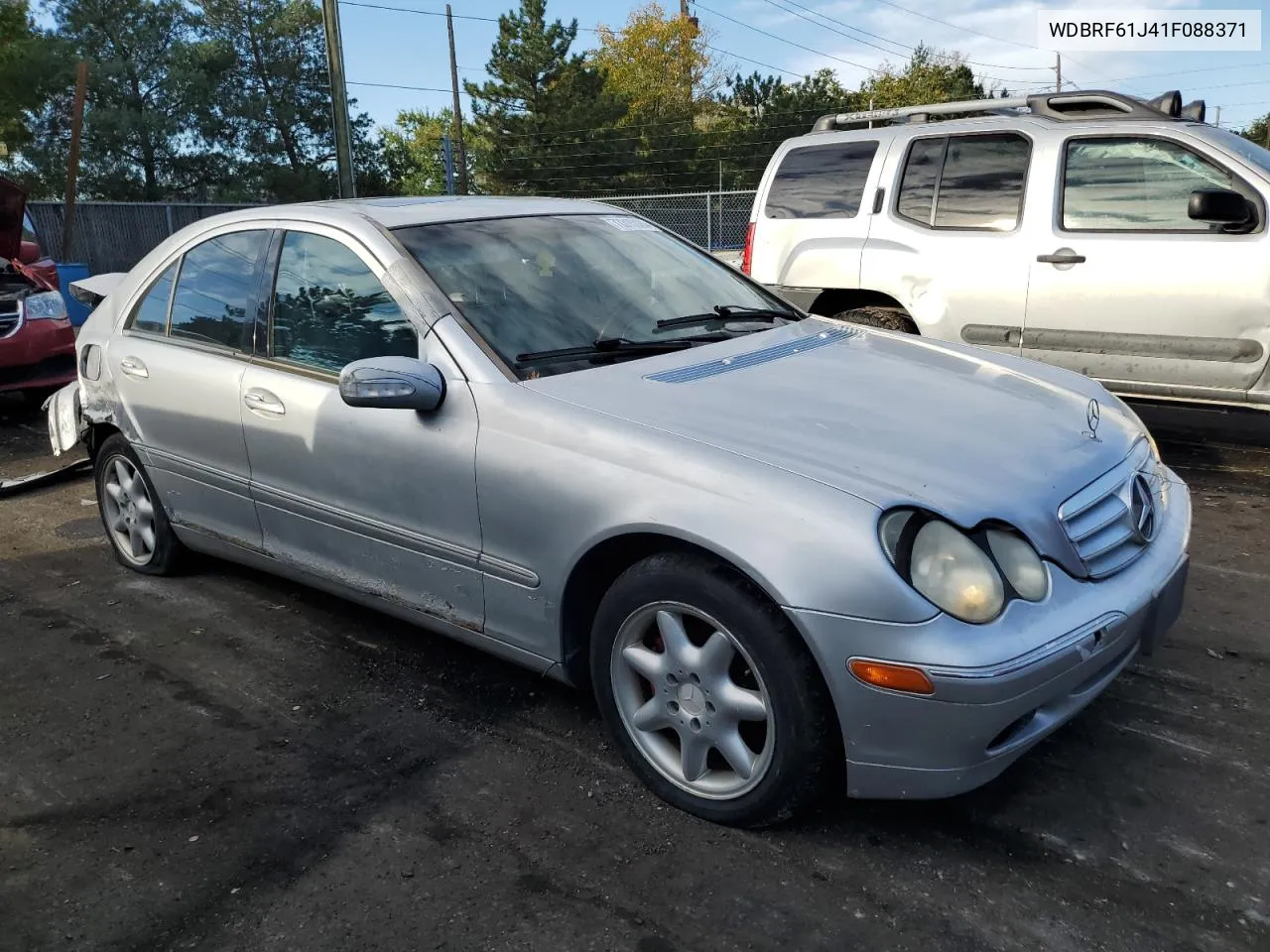 2001 Mercedes-Benz C 240 VIN: WDBRF61J41F088371 Lot: 73315024