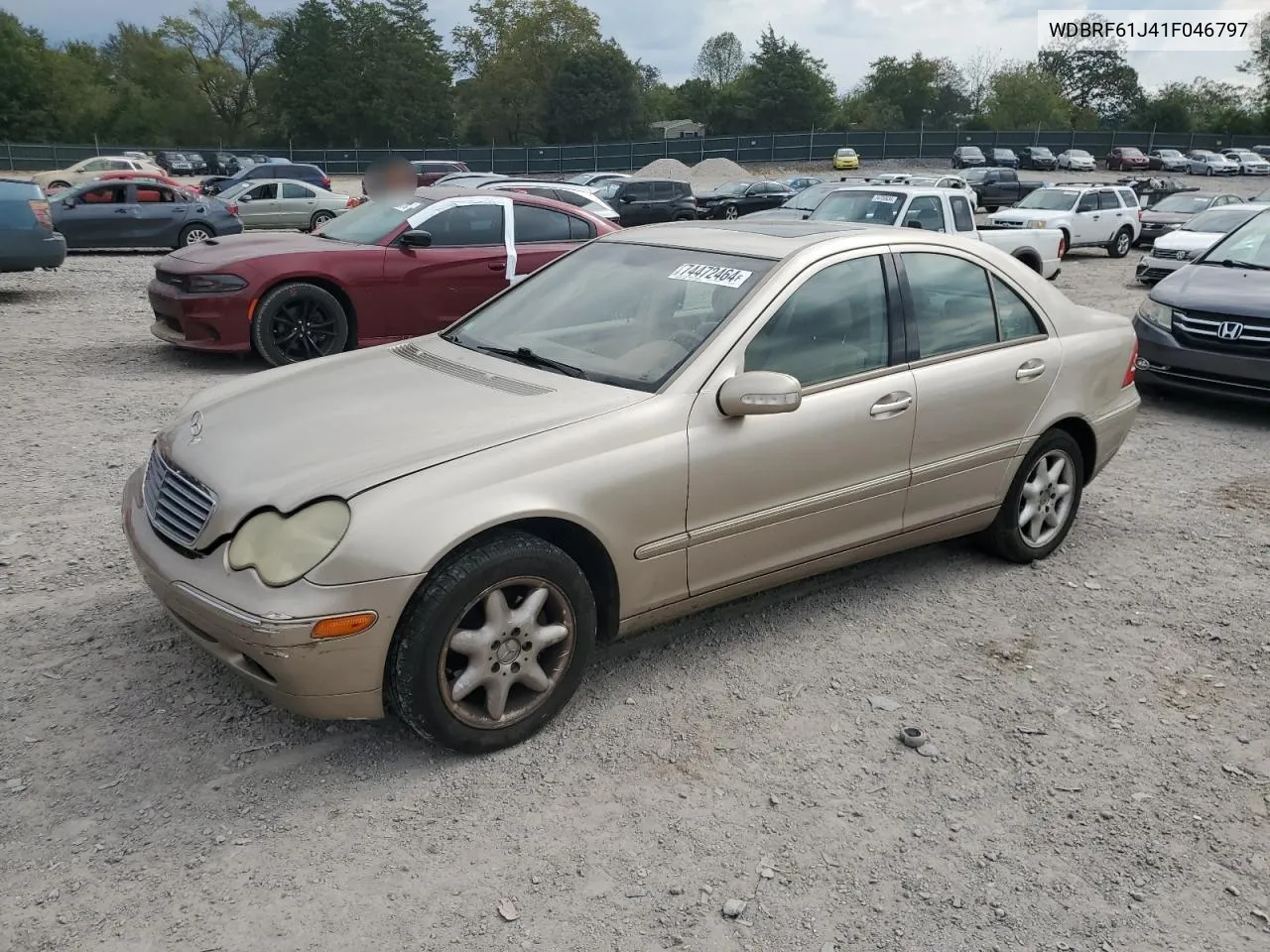 2001 Mercedes-Benz C 240 VIN: WDBRF61J41F046797 Lot: 74472464