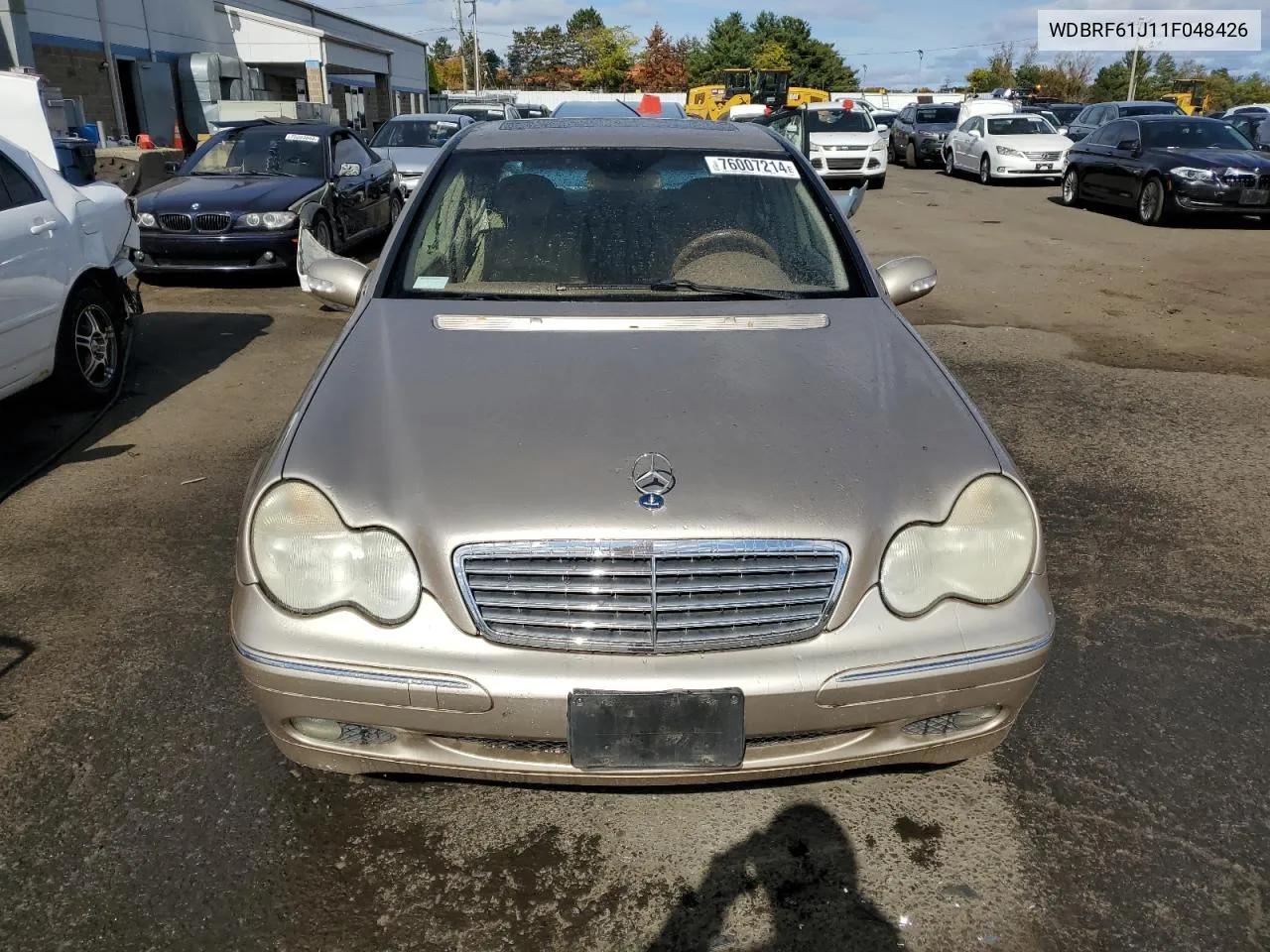 2001 Mercedes-Benz C 240 VIN: WDBRF61J11F048426 Lot: 76007214