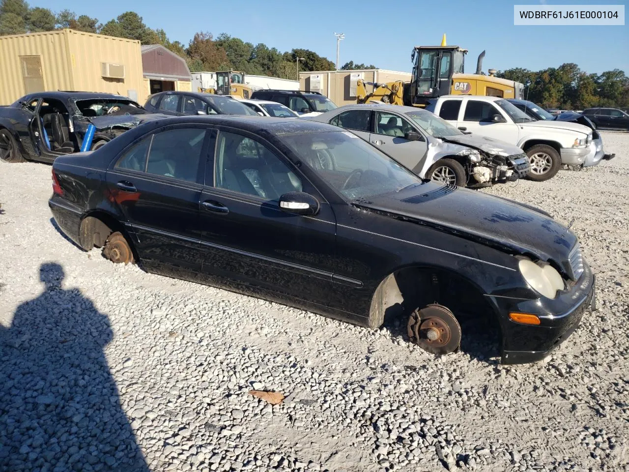 2001 Mercedes-Benz C 240 VIN: WDBRF61J61E000104 Lot: 77768984