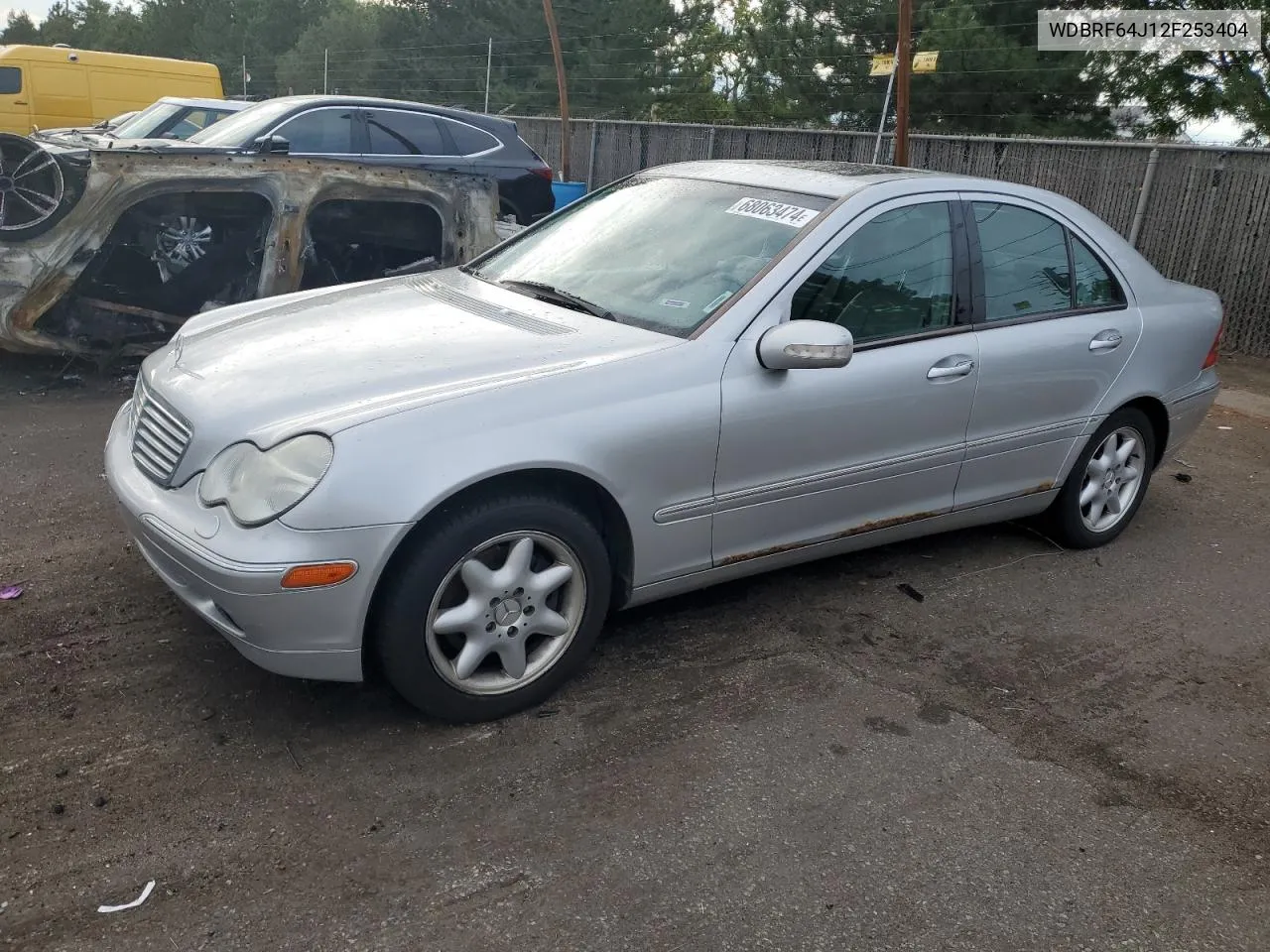 2002 Mercedes-Benz C 320 VIN: WDBRF64J12F253404 Lot: 68063474