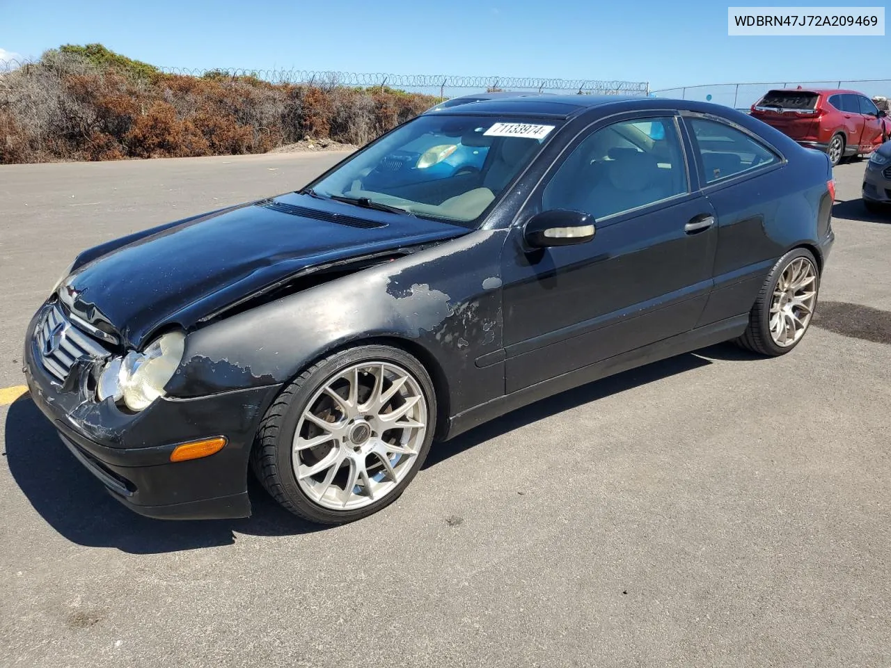 2002 Mercedes-Benz C 230K Sport Coupe VIN: WDBRN47J72A209469 Lot: 71133974