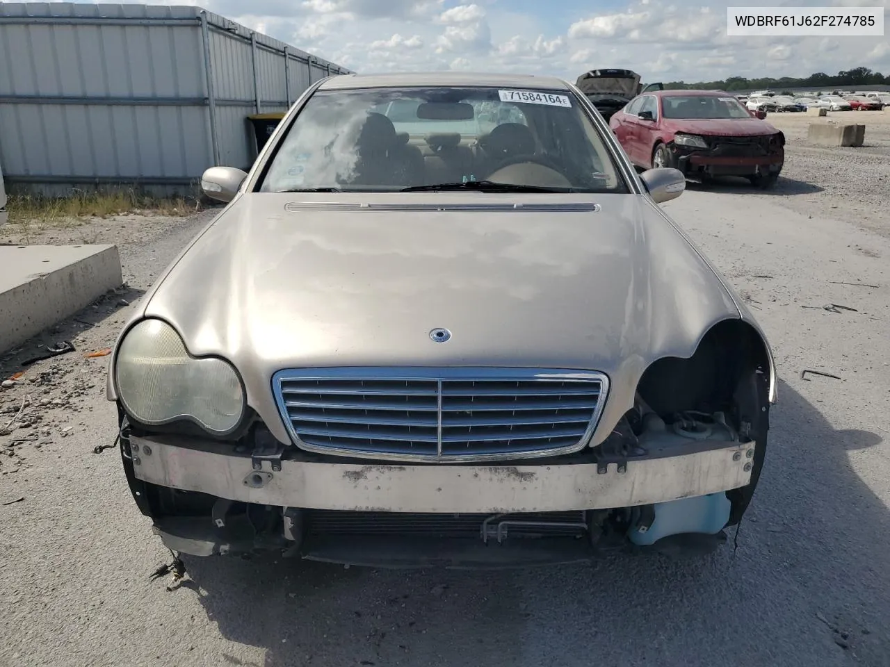 2002 Mercedes-Benz C 240 VIN: WDBRF61J62F274785 Lot: 71584164