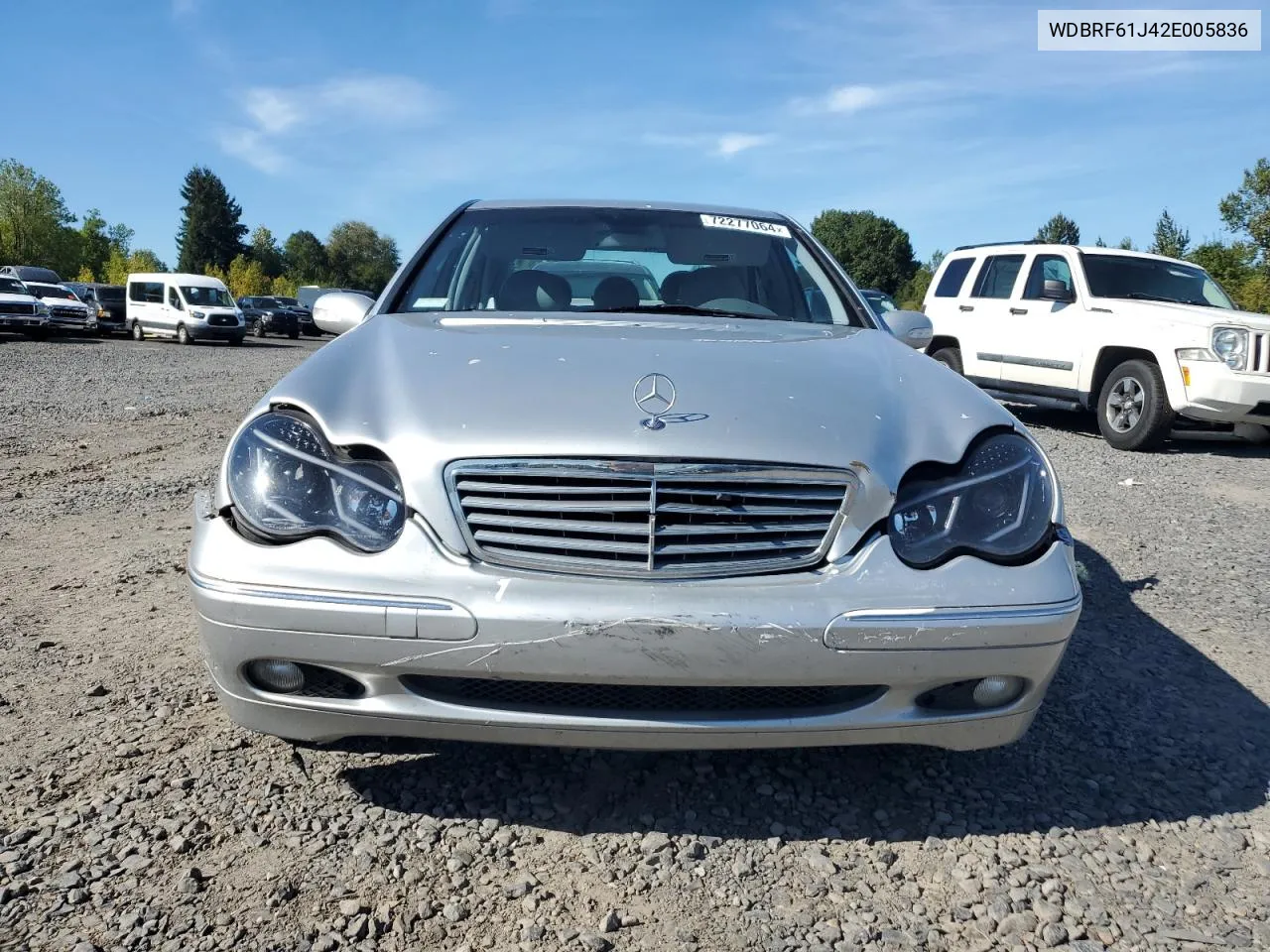 2002 Mercedes-Benz C 240 VIN: WDBRF61J42E005836 Lot: 72277064