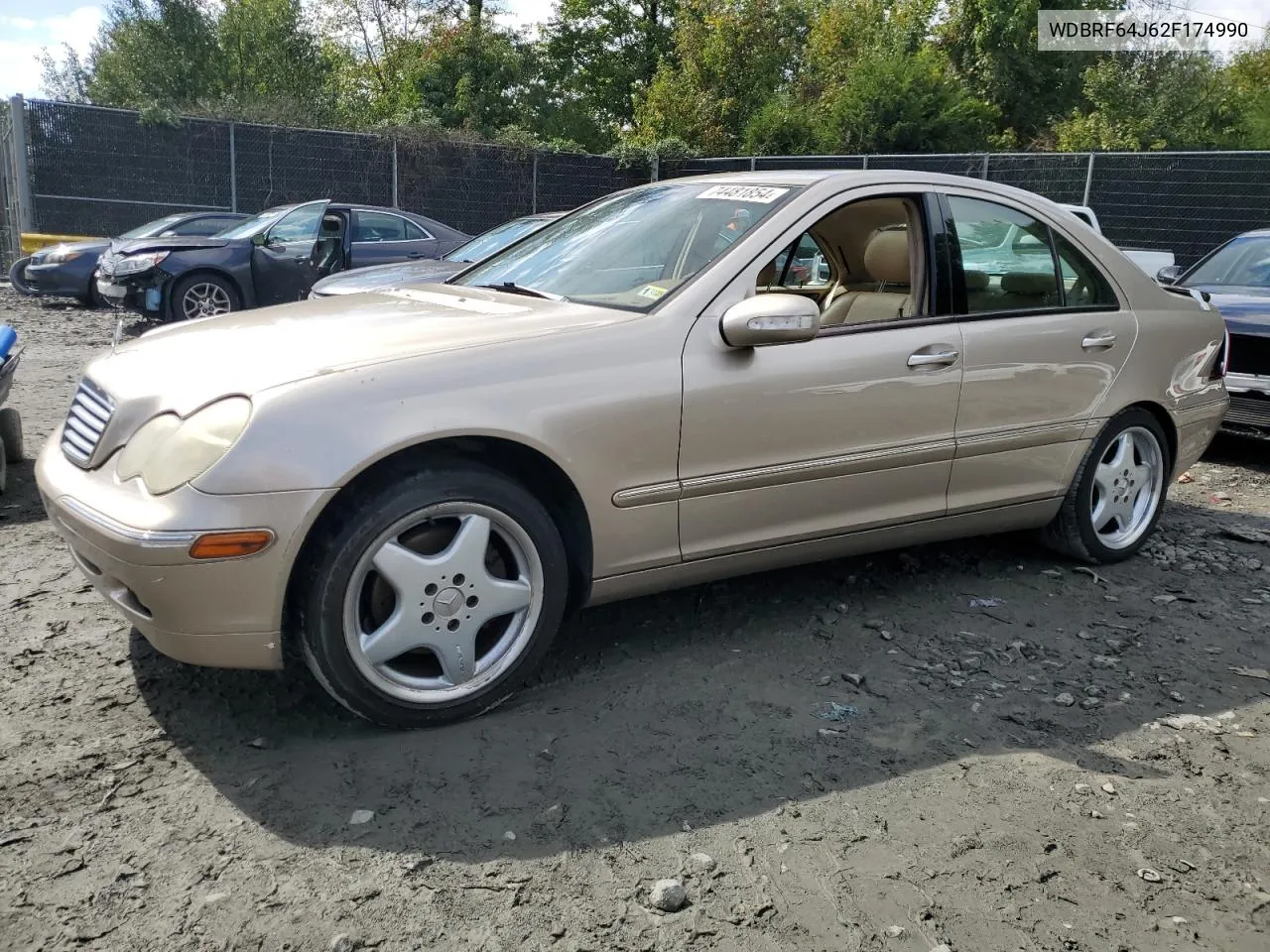 2002 Mercedes-Benz C 320 VIN: WDBRF64J62F174990 Lot: 74481854