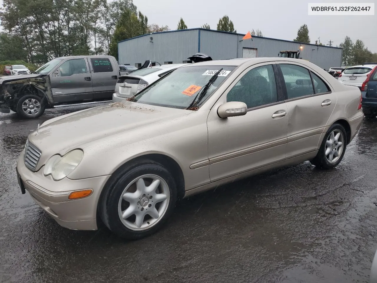 2002 Mercedes-Benz C 240 VIN: WDBRF61J32F262447 Lot: 74634524