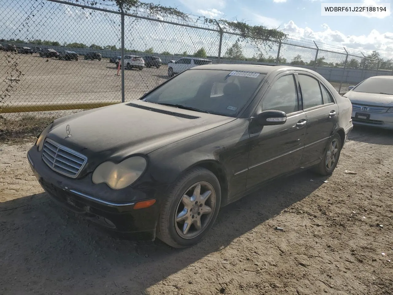 2002 Mercedes-Benz C 240 VIN: WDBRF61J22F188194 Lot: 76696484