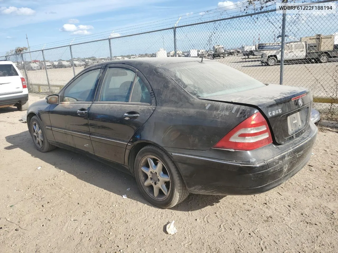 2002 Mercedes-Benz C 240 VIN: WDBRF61J22F188194 Lot: 76696484