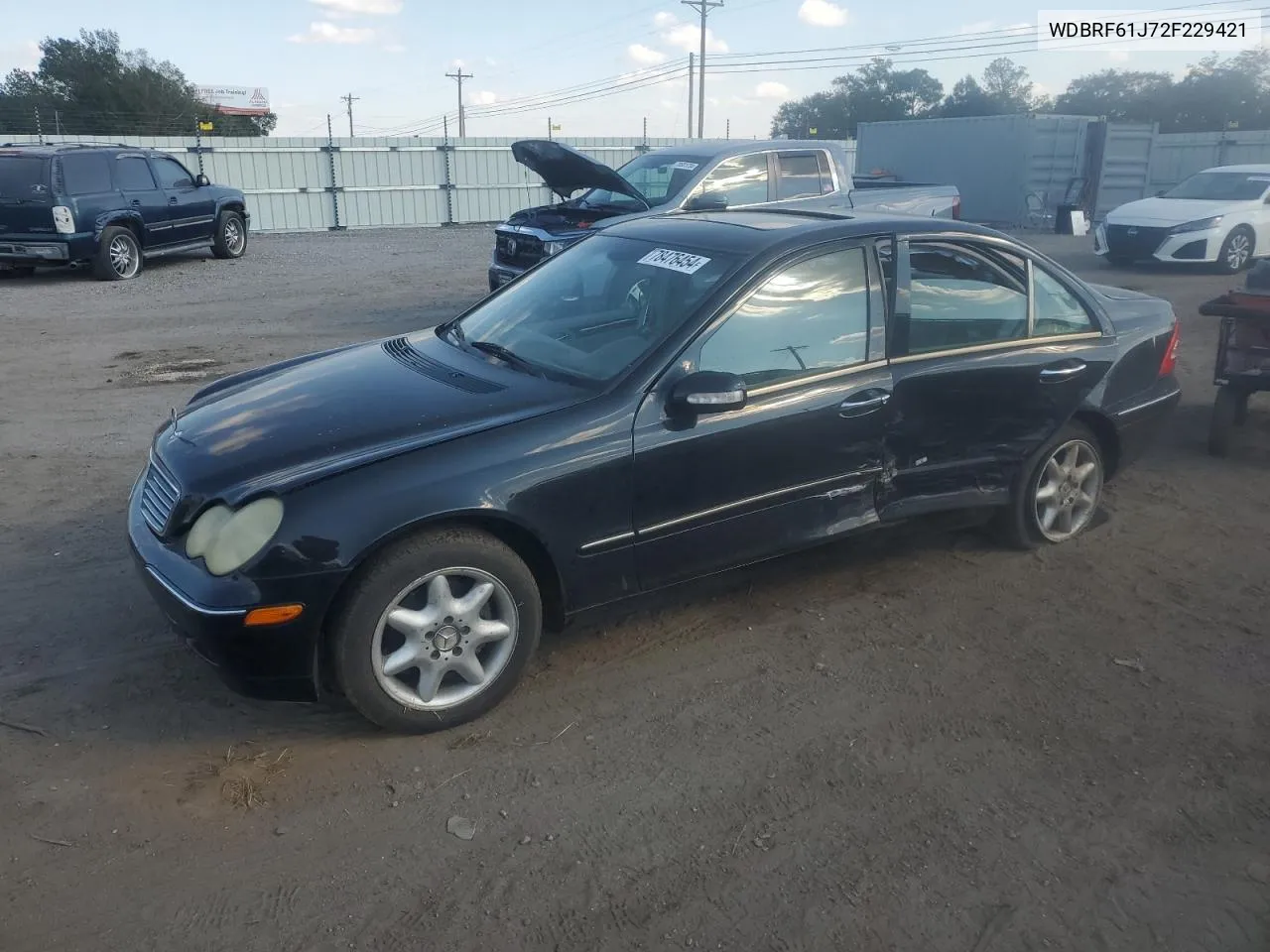 2002 Mercedes-Benz C 240 VIN: WDBRF61J72F229421 Lot: 78476454