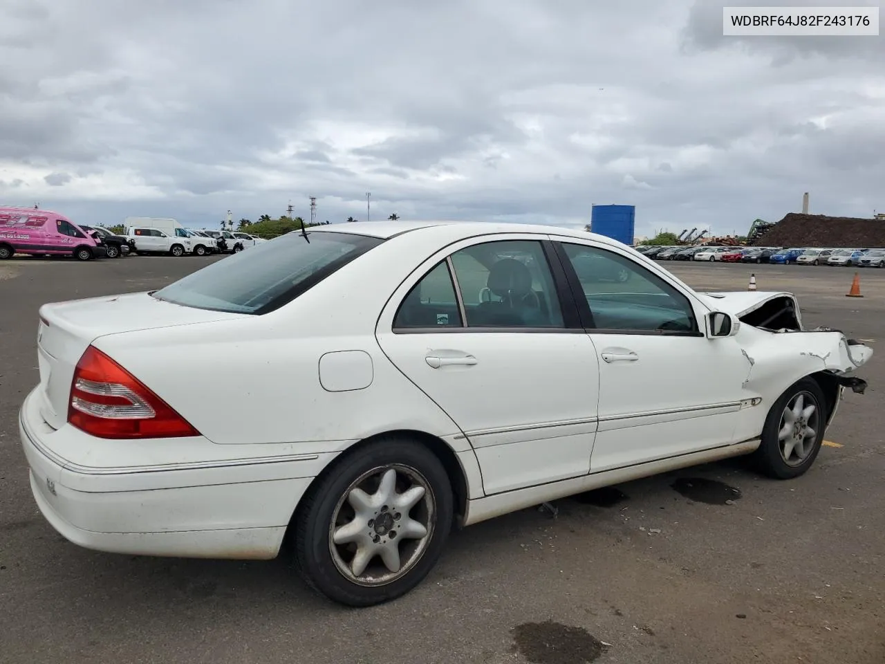 2002 Mercedes-Benz C 320 VIN: WDBRF64J82F243176 Lot: 78544504