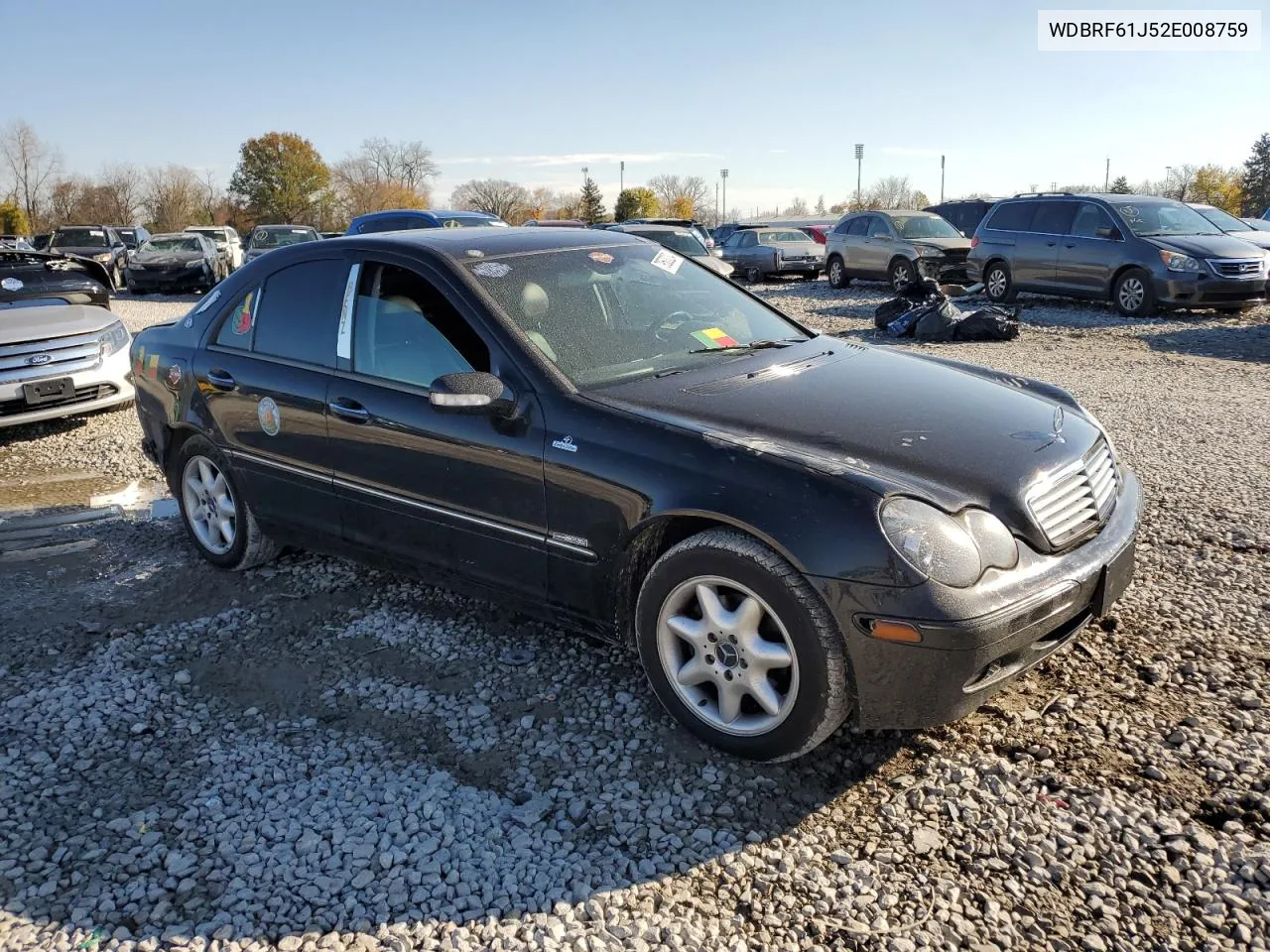 2002 Mercedes-Benz C 240 VIN: WDBRF61J52E008759 Lot: 79503234