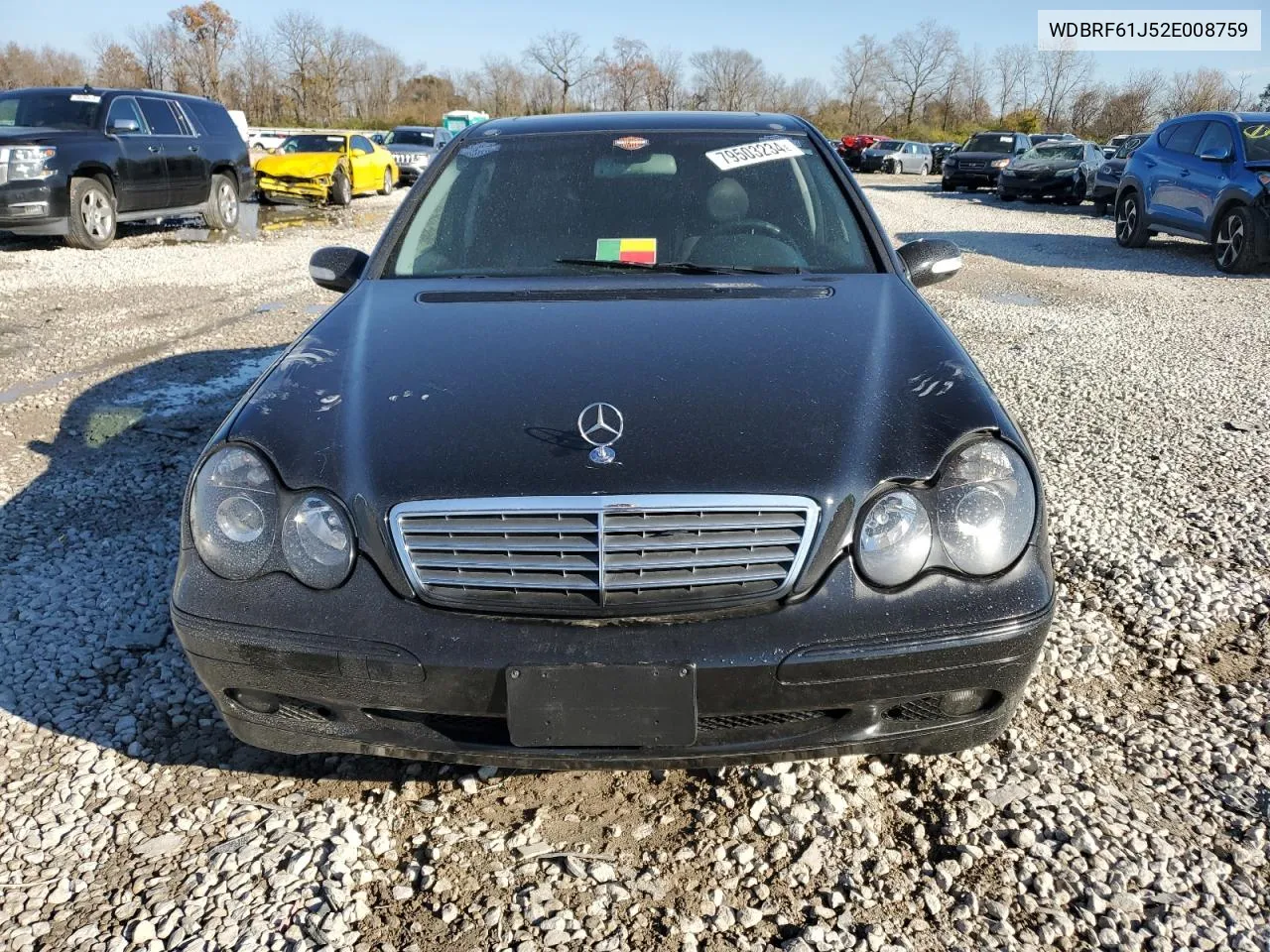 2002 Mercedes-Benz C 240 VIN: WDBRF61J52E008759 Lot: 79503234