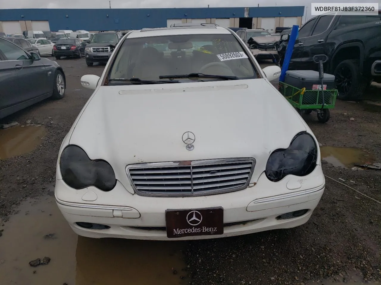 2003 Mercedes-Benz C 240 4Matic VIN: WDBRF81J83F372360 Lot: 50892603