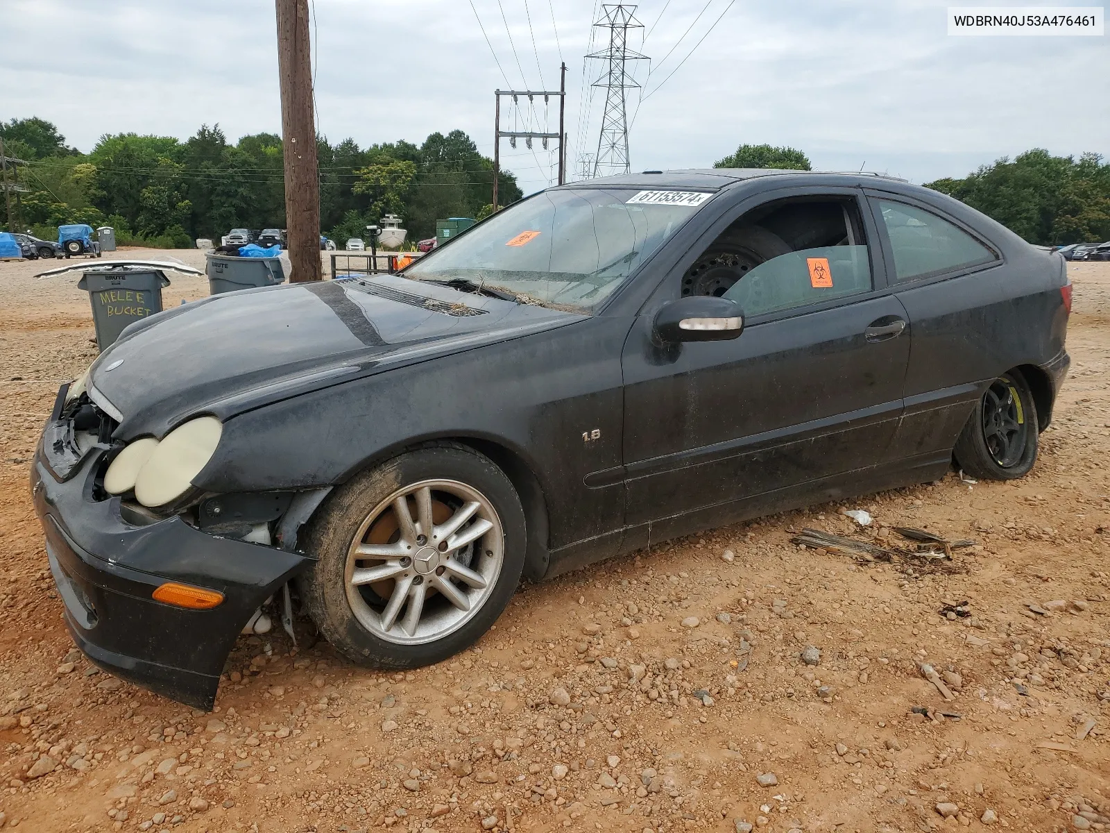 2003 Mercedes-Benz C 230K Sport Coupe VIN: WDBRN40J53A476461 Lot: 61153574