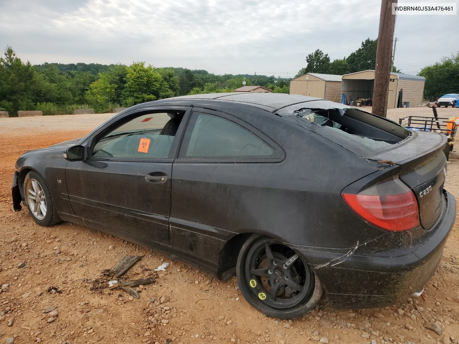 2003 Mercedes-Benz C 230K Sport Coupe VIN: WDBRN40J53A476461 Lot: 61153574